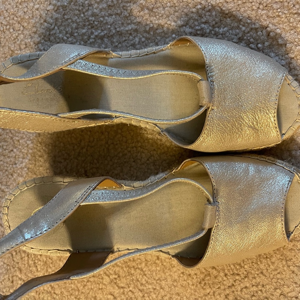 Clarks wedge heels